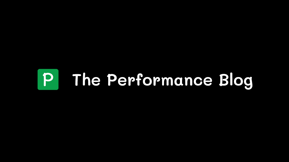 The Performance Blog Banner