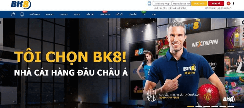 Cách vào sảnh cá cược bóng đá BK8