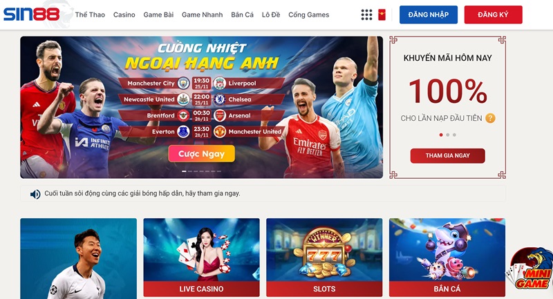 Trang chủ nhà cái Sin88
